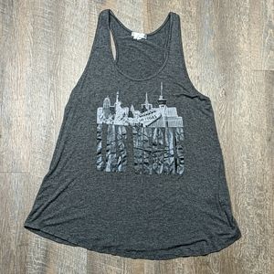 Las Vegas Graphic Spell Out Tank Top Racerback